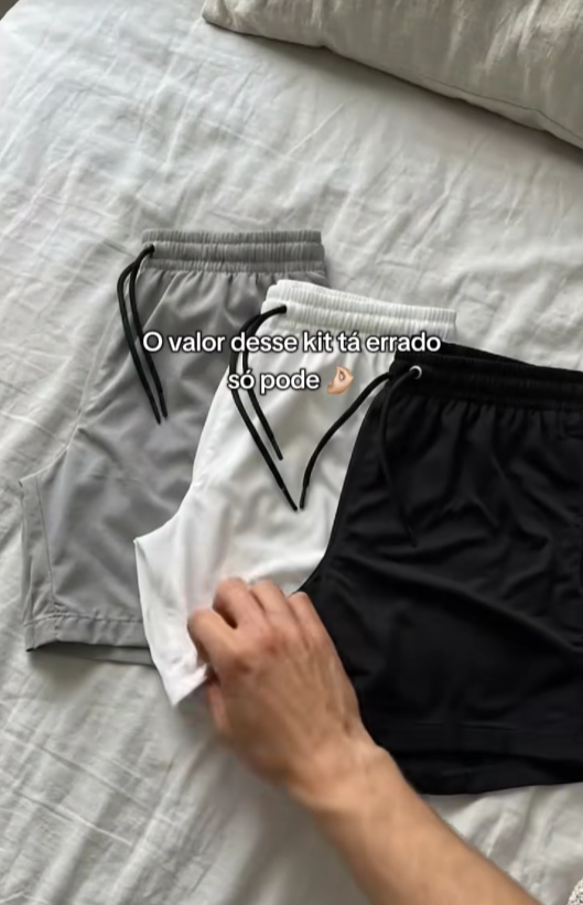 Kit de shorts com preço incrível